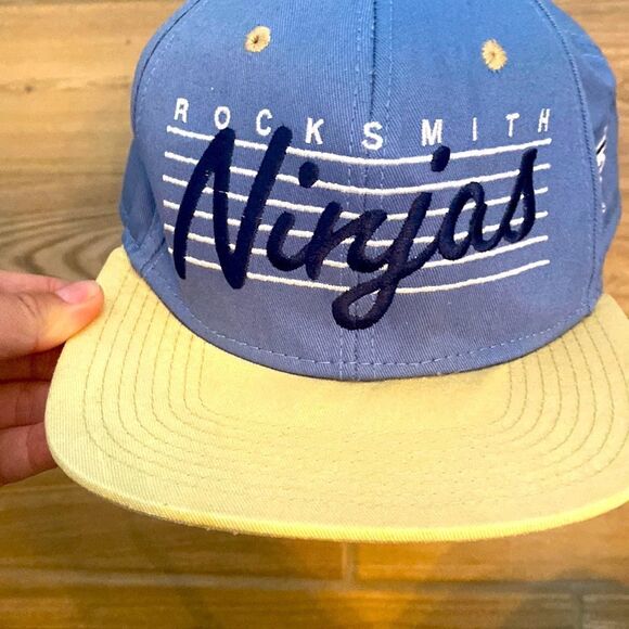 Rocksmith ninjas blue yellow snapback hat - Picture 1 of 7